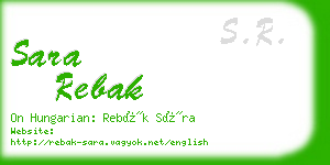 sara rebak business card